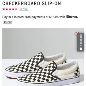 Vans Womens Checkerboard Slip On
